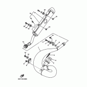 Схема узла: Выхлопная система Yamaha YZ250 YZ250