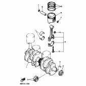 Схема узла: Crankshaft . piston Yamaha XJ600 Diversion (Naked)