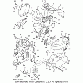Схема вузла: Боковая крышка Yamaha XVS1100 V-Star Classic
