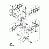 Схема вузла: Поворотники Yamaha XVS650 Drag Star Silverado
