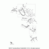 Схема вузла: Задний фонарь (Стоп-сигнал) Yamaha XVS950 V-Star Tourer