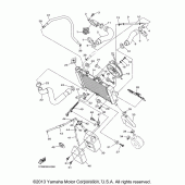 Схема узла: Радиатор и Патрубок системы охлаждения Yamaha FZ6 FZ6R