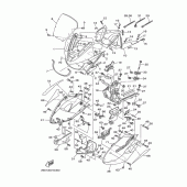 Схема вузла: Облицювальні елементи 1 Yamaha TDM900