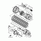 Схема вузла: Зчеплення Yamaha MT01 MT-01