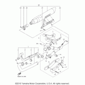 Схема вузла: Вихлопна система Yamaha XVS1300 V-Star Tourer