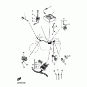 Схема вузла: Електроустаткування 2 Yamaha BT1100 Bulldog