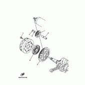 Схема узла: Привод стартера Yamaha YP250 Majesty