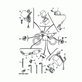 Схема вузла: Електроустаткування 1 Yamaha TTR125 TT-R125