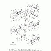 Схема узла: Поворотники Yamaha XV1700 Road Star Midnight