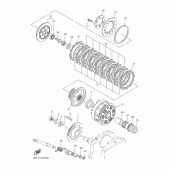 Схема вузла: Зчеплення Yamaha XVS950 Midnight Star