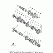 Схема узла: Трансмиссия Yamaha XV250 V-Star