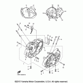 Схема вузла: Картер двигуна Yamaha XVS950 Bolt R-Spec