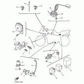 Схема вузла: Електроустаткування 2 Yamaha FZ400