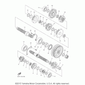 Схема узла: Трансмиссия Yamaha XVS950 Bolt