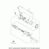 Схема узла: Стартер электрический Yamaha XT250 XT250
