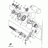 Схема узла: Привод стартера Yamaha XJ600 Diversion (S-TYPE)