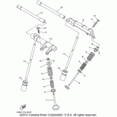 Схема узла: Клапан Yamaha XV1600 Road Star Silverado