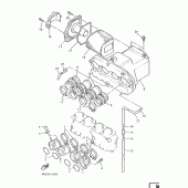 Схема узла: Впускная система Yamaha XJR1200