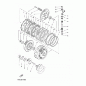 Схема вузла: Зчеплення Yamaha XT660 XT660Z Tenere