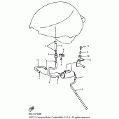 Схема вузла: Паливний бак (Calinia) Yamaha YZF600R Thundercat