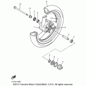 Схема узла: Переднее колесо Yamaha YZF600R Thundercat