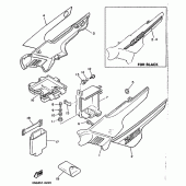 Схема узла: Боковая крышка Yamaha XJ900 Diversion