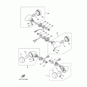 Схема узла: Поворотники Yamaha XG250 TRICKER