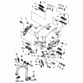 Схема узла: Stand . footrest Yamaha XJ600 Diversion (Naked)