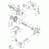 Схема узла: Pompe eau Yamaha YZF-R1 R1