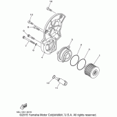 Схема вузла: Фільтр масляний Yamaha XVS1100 V-Star Custom