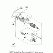 Схема узла: Стартер электрический Yamaha XV250 V-Star