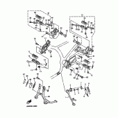 Схема вузла: Підніжки та Підставка Yamaha XJ900 Diversion