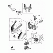 Схема вузла: Облицювальні елементи 1 Yamaha YZF-R6/YZF600 R6