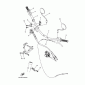 Схема узла: Руль и Тросики Yamaha XG250 TRICKER