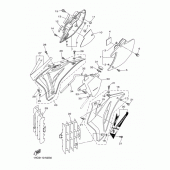 Схема вузла: Бічна кришка Yamaha WR250 WR250F