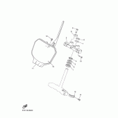 Схема вузла: Рульовий механізм Yamaha YZ450F YZ450F