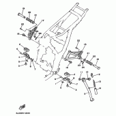 Схема узла: Подножки и Подставка Yamaha XTZ750 Super Tenere
