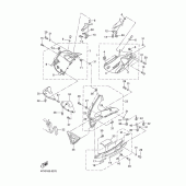 Схема вузла: Облицювальні елементи Yamaha YZF-R1 R1