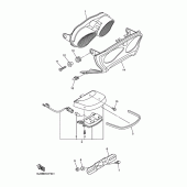 Схема вузла: Задній ліхтар (Стоп сигнал) Yamaha XJR1300