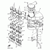 Схема вузла: Впускна система Yamaha XJ600 Diversion (S-TYPE)