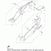 Схема вузла: Бічна кришка Yamaha YZF600R Thundercat