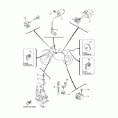 Схема вузла: Електроустаткування 1 Yamaha TTR90 TT-R90