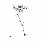 Схема вузла: Передній майстер циліндр 1 (4DN1,2,3,4) Yamaha SRV250