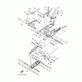 Схема вузла: Задній важіль та підвіска Yamaha MT01 MT-01