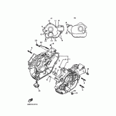 Схема вузла: Картер двигуна Yamaha XV750 Virago