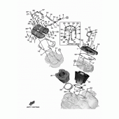 Схема узла: Цилиндр Yamaha XV1900 Star Venture