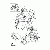 Схема узла: Топливный бак Yamaha YZF-R6/ YZF600 R6