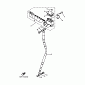 Схема вузла: Передній гальмівний циліндр Yamaha TT-R250 TT-R250