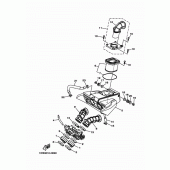 Схема вузла: Впускна система Yamaha MT07/MTT690 MT-07