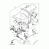 Схема узла: Сиденье Yamaha XV1700 Road Star Warrior
